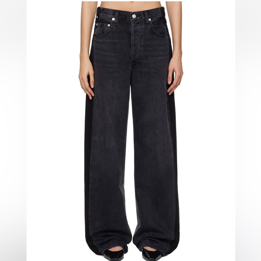 Citizens Of Humanity Ayla Black Baggy Tuxedo Jeans
